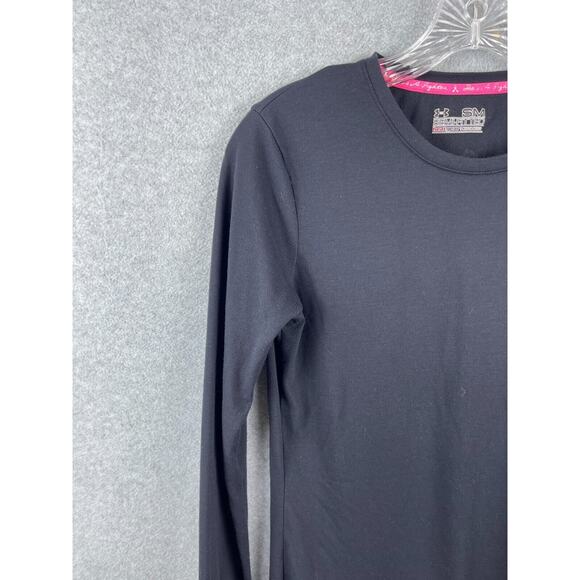 Under Armour She's a‎ Fighter Shirt Women's S Black Long Sleeve Semi Fitted - Picture 2 of 9